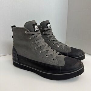 Sorel Boots Cheyanne Metro II High Top Sneakers Waterproof Insulated Grey Black